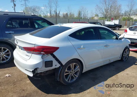 2017 Hyundai Elantra Limited from USA, damaged, VIN 5NPD84LF3HH034630
